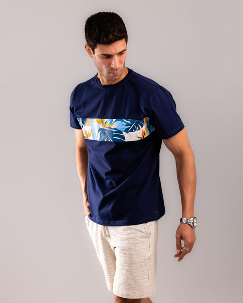 Coastal Echo Tee - Navy