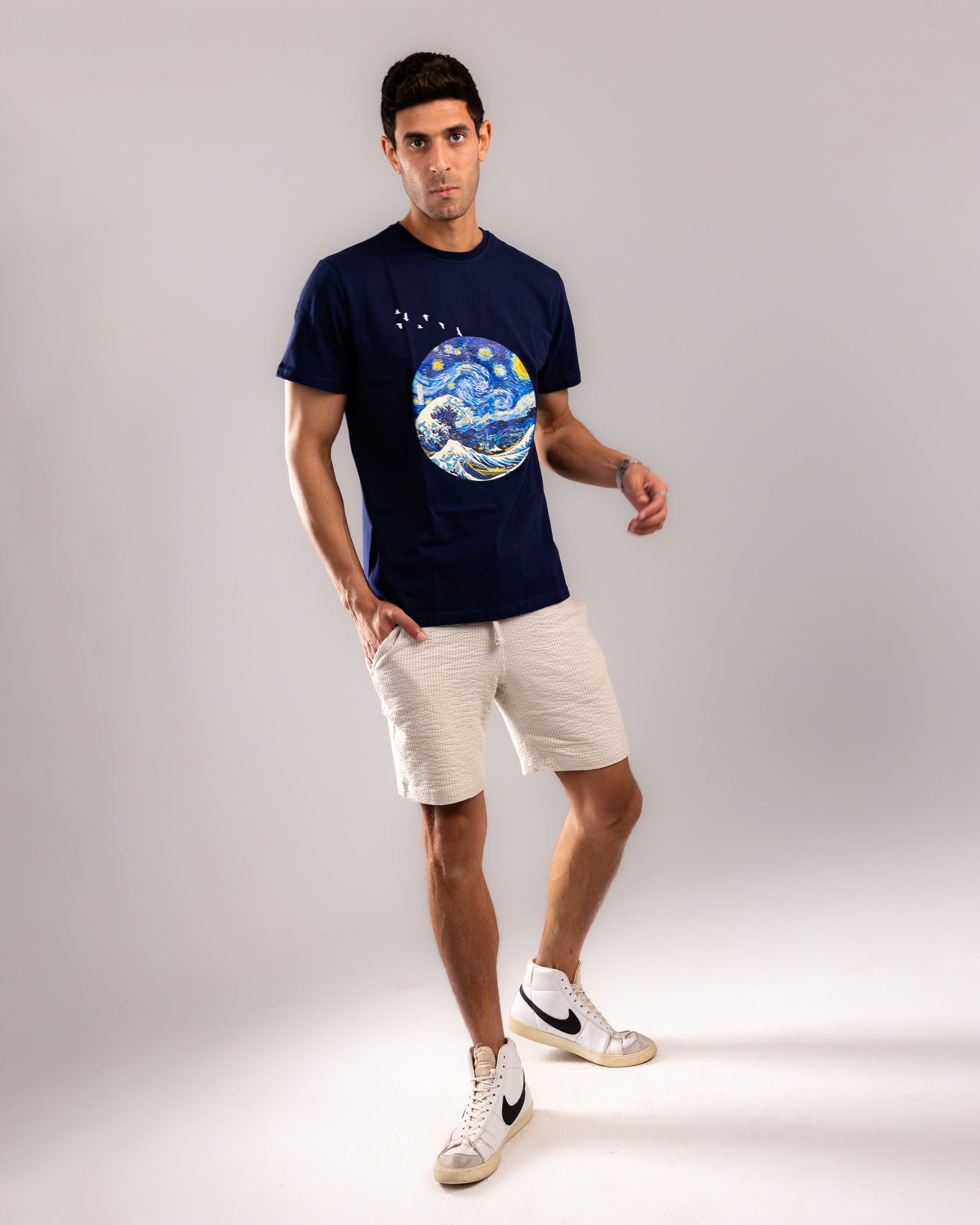 Stellar Voyage Tee - Navy