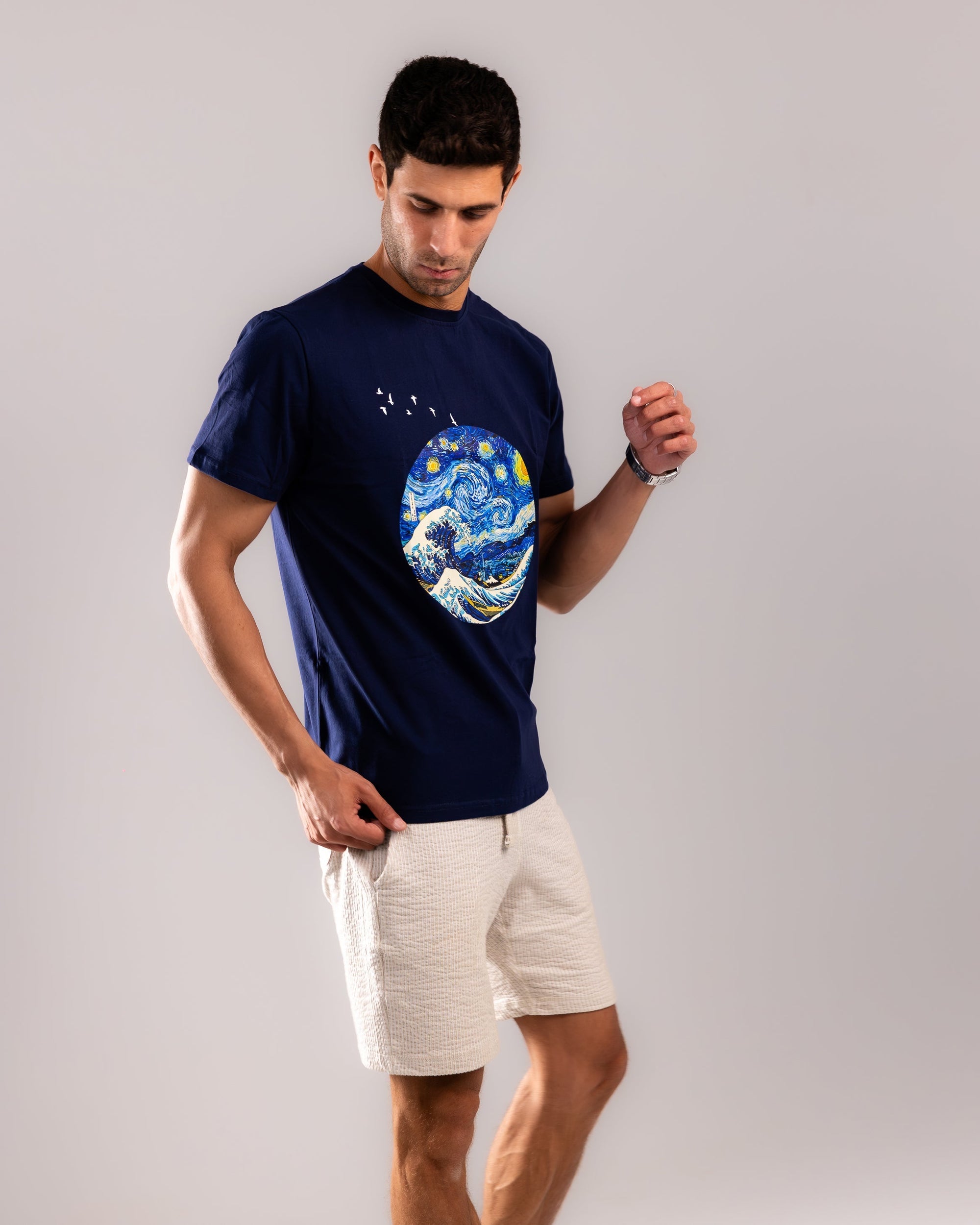 Stellar Voyage Tee - Navy